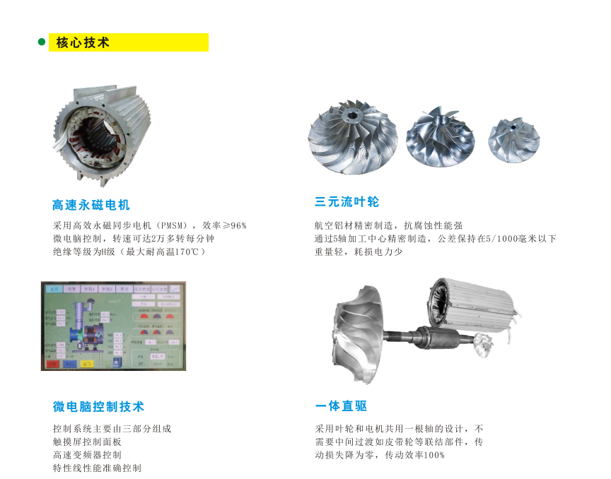 永磁高速鼓風機